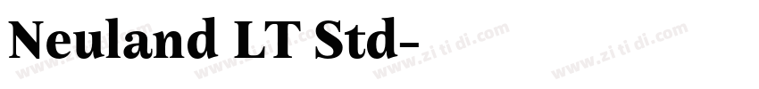 Neuland LT Std字体转换